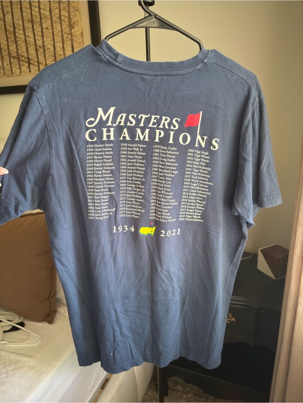Masters Champions Navy Short-Sleeve Graphic Tee